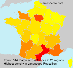 Surname Platon in France Surname Platon in France
