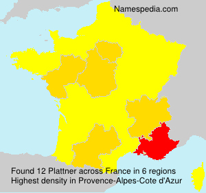 Surname Plattner in France Surname Plattner in France