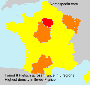 Surname Pletsch in France Surname Pletsch in France