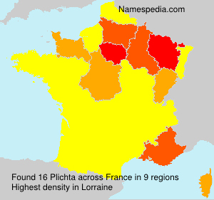 Surname Plichta in France Surname Plichta in France