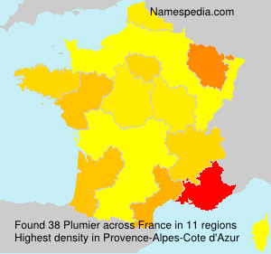 Surname Plumier in France Surname Plumier in France