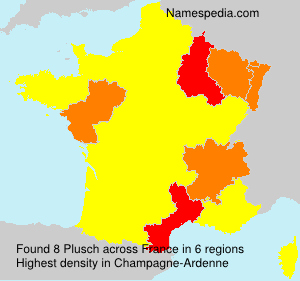 Surname Plusch in France Surname Plusch in France