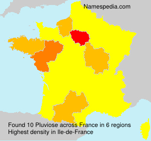 Surname Pluviose in France Surname Pluviose in France