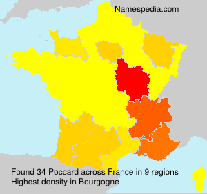 Surname Poccard in France Surname Poccard in France