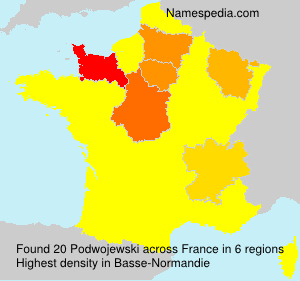 Surname Podwojewski in France Surname Podwojewski in France