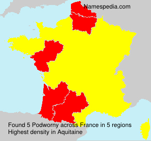 Surname Podworny in France Surname Podworny in France