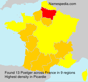 Surname Poelger in France Surname Poelger in France