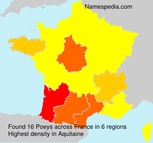 Surname Poeys in France Surname Poeys in France