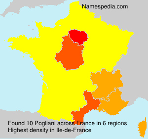 Surname Pogliani in France Surname Pogliani in France