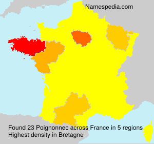 Surname Poignonnec in France Surname Poignonnec in France
