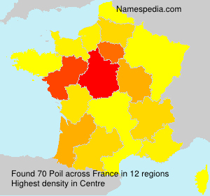 Surname Poil in France Surname Poil in France