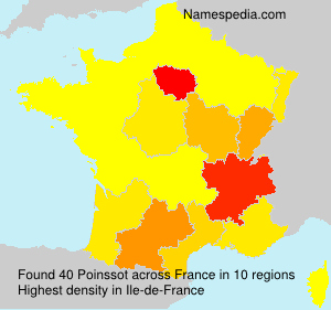 Surname Poinssot in France Surname Poinssot in France