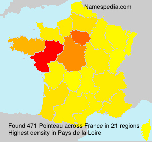 Surname Pointeau in France Surname Pointeau in France