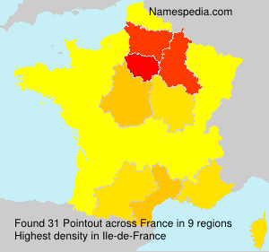 Surname Pointout in France Surname Pointout in France