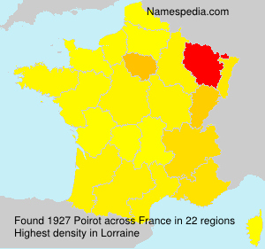 Surname Poirot in France Surname Poirot in France