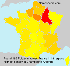 Surname Poittevin in France Surname Poittevin in France
