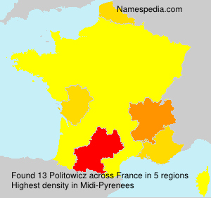 Surname Politowicz in France Surname Politowicz in France