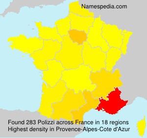 Surname Polizzi in France