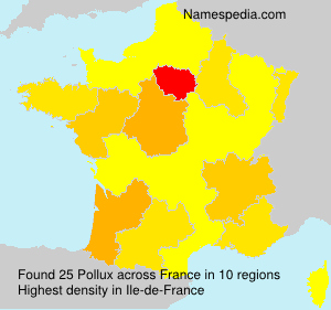 Surname Pollux in France Surname Pollux in France