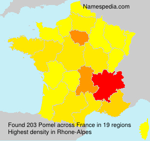 Surname Pomel in France Surname Pomel in France