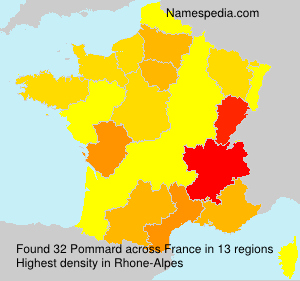Surname Pommard in France Surname Pommard in France