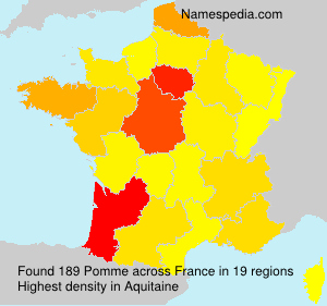 Surname Pomme in France Surname Pomme in France