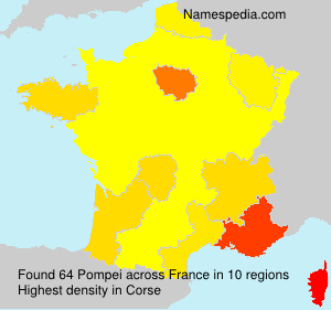 Surname Pompei in France Surname Pompei in France