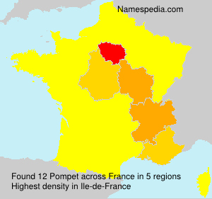 Surname Pompet in France Surname Pompet in France