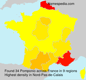 Surname Pomponio in France