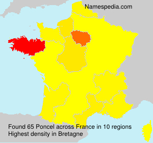 Surname Poncel in France Surname Poncel in France