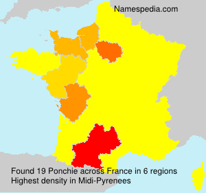 Surname Ponchie in France Surname Ponchie in France