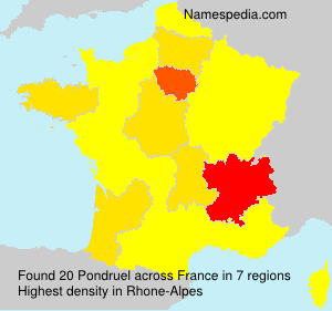 Surname Pondruel in France Surname Pondruel in France