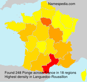 Surname Ponge in France Surname Ponge in France