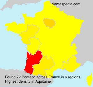 Surname Pontacq in France Surname Pontacq in France