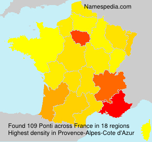Surname Ponti in France Surname Ponti in France