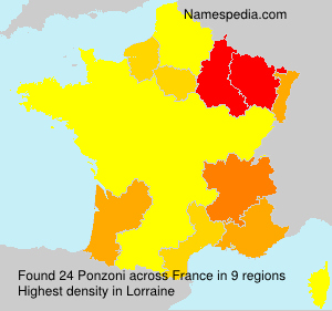 Surname Ponzoni in France Surname Ponzoni in France