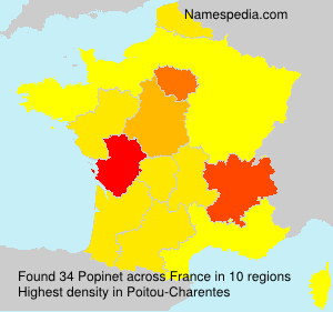 Surname Popinet in France Surname Popinet in France