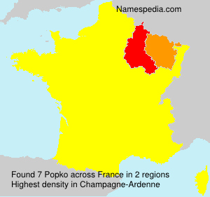 Surname Popko in France Surname Popko in France