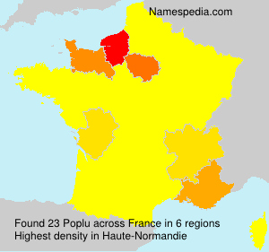 Surname Poplu in France