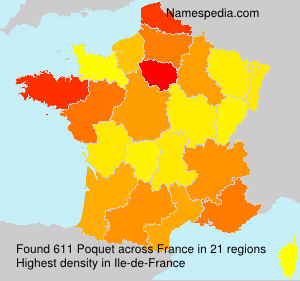 Surname Poquet in France Surname Poquet in France