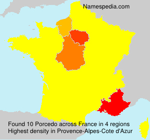 Surname Porcedo in France Surname Porcedo in France