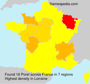 Surname Porel in France Surname Porel in France