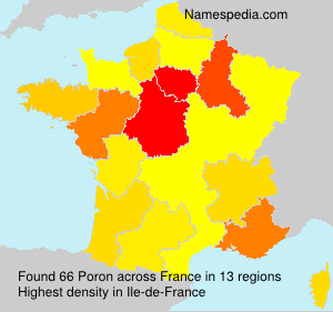 Surname Poron in France Surname Poron in France
