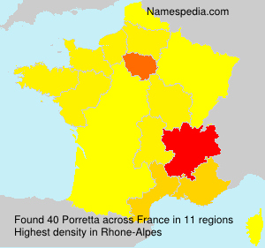 Surname Porretta in France Surname Porretta in France