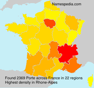 Surname Porte in France Surname Porte in France