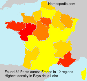 Surname Poste in France Surname Poste in France