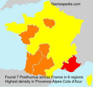 Surname Posthumus in France Surname Posthumus in France