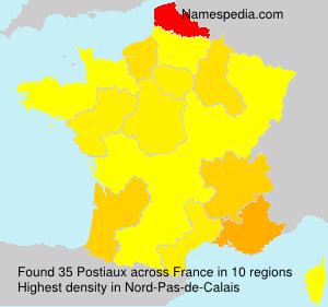 Surname Postiaux in France Surname Postiaux in France