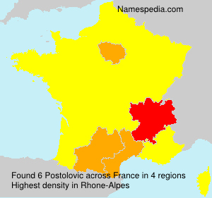 Surname Postolovic in France Surname Postolovic in France
