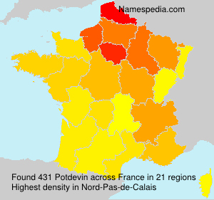 Surname Potdevin in France Surname Potdevin in France